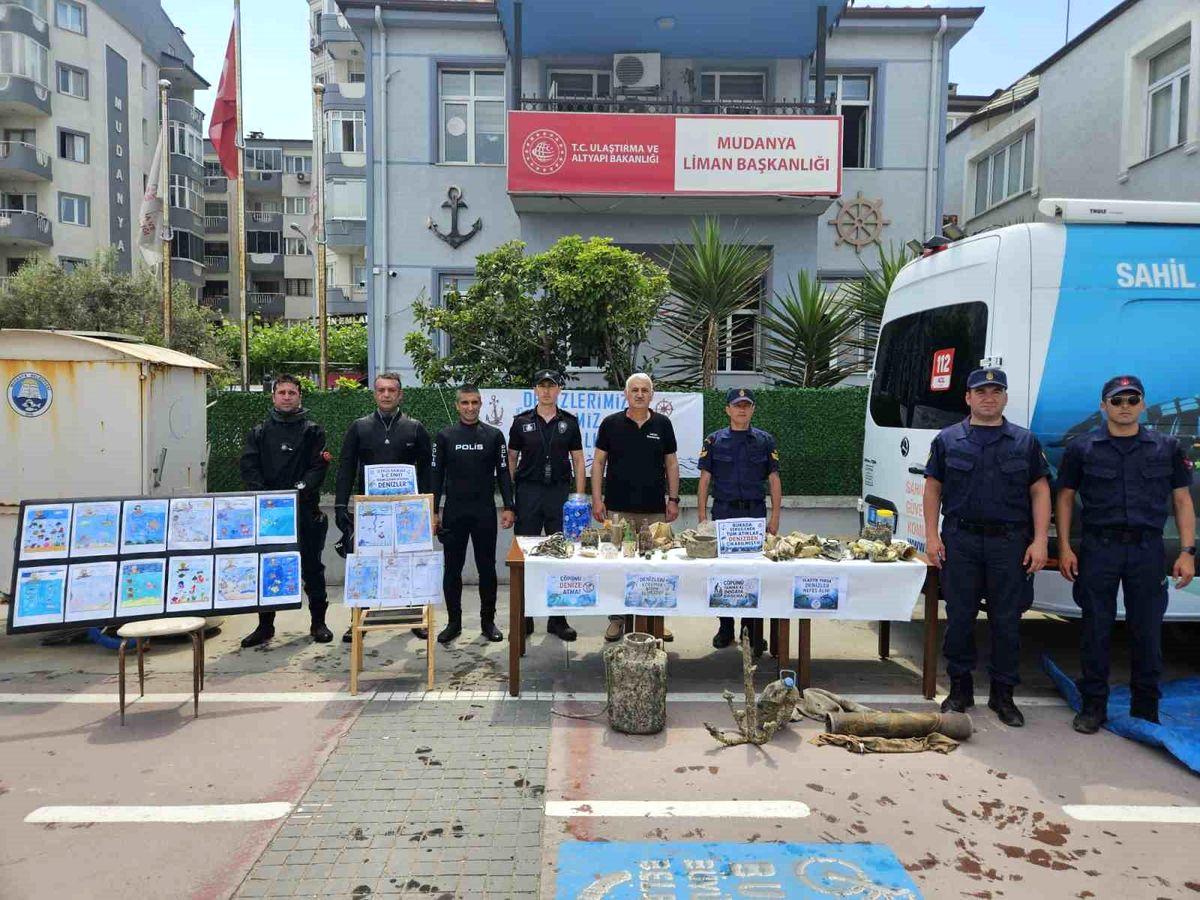 Mudanya'da Çevre Haftası kapsamında düzenlenen temizlik etkinliği ile çevre bilincini