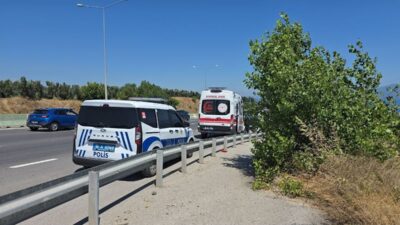 Mudanya'da meydana gelen kazada otomobil takla attı, sürücü yaralandı. Olayla