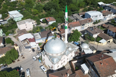 Mudanya'da tarihi camiye bakım yapıldı