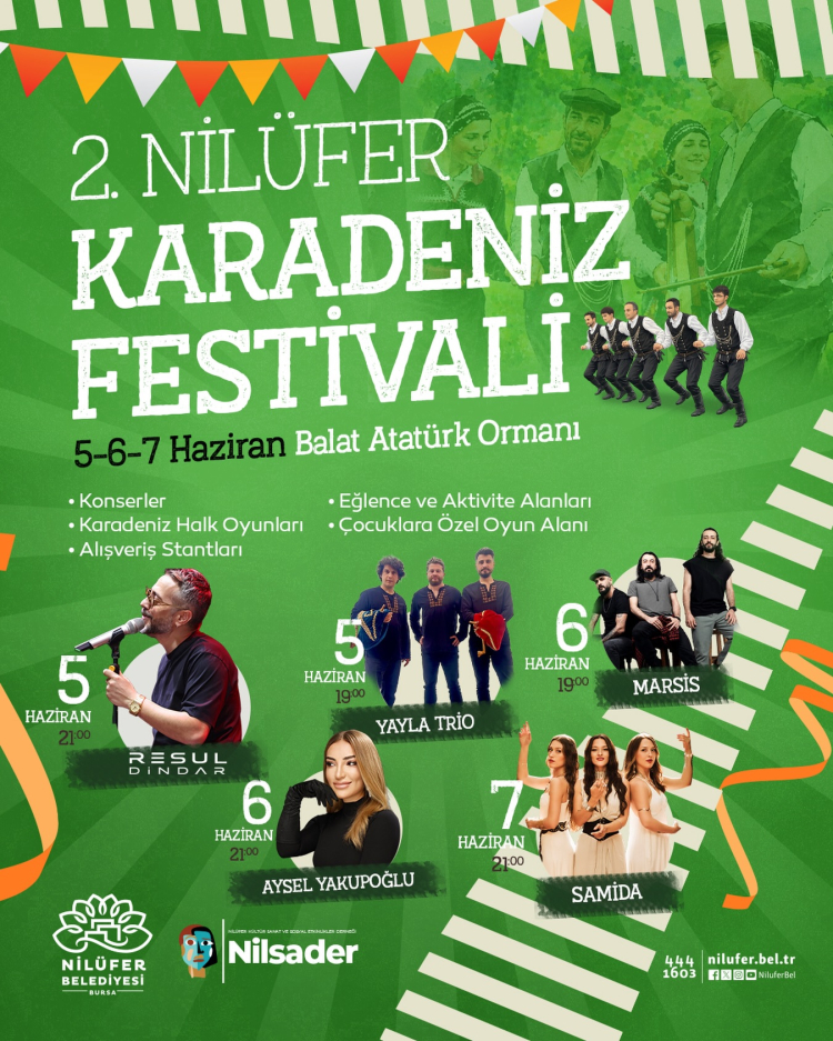 Nilüfer'de Karadeniz Festivali başlıyor