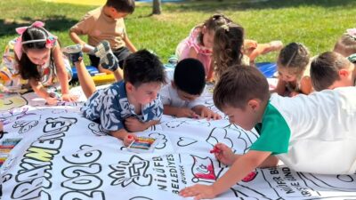 Nilüfer'de minik öğrencilerin karne heyecanı ve kutlama etkinlikleriyle dolu coşkulu