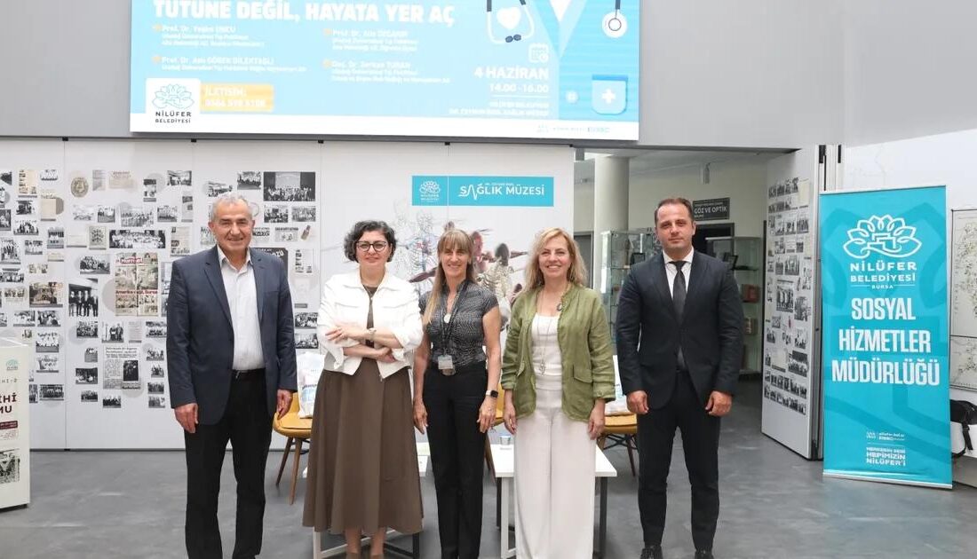 Nilüfer’de gerçekleştirilen sağlık etkinliğiyle tütünün zararları detaylı şekilde anlatıldı, toplumun