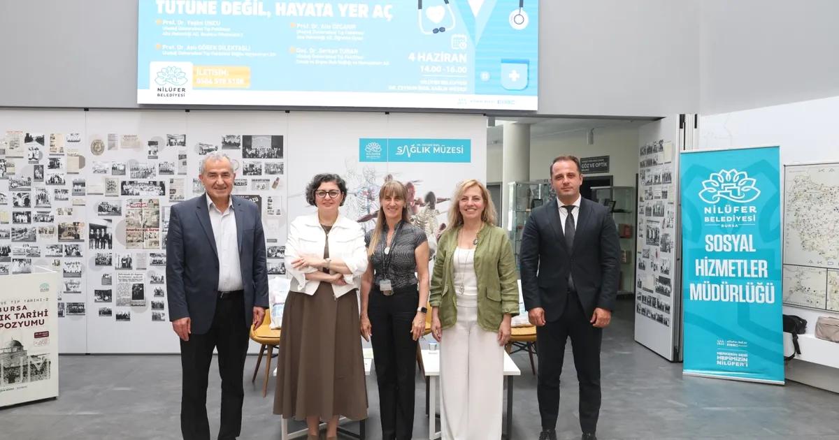 Nilüfer’de gerçekleştirilen sağlık etkinliğiyle tütünün zararları detaylı şekilde anlatıldı, toplumun