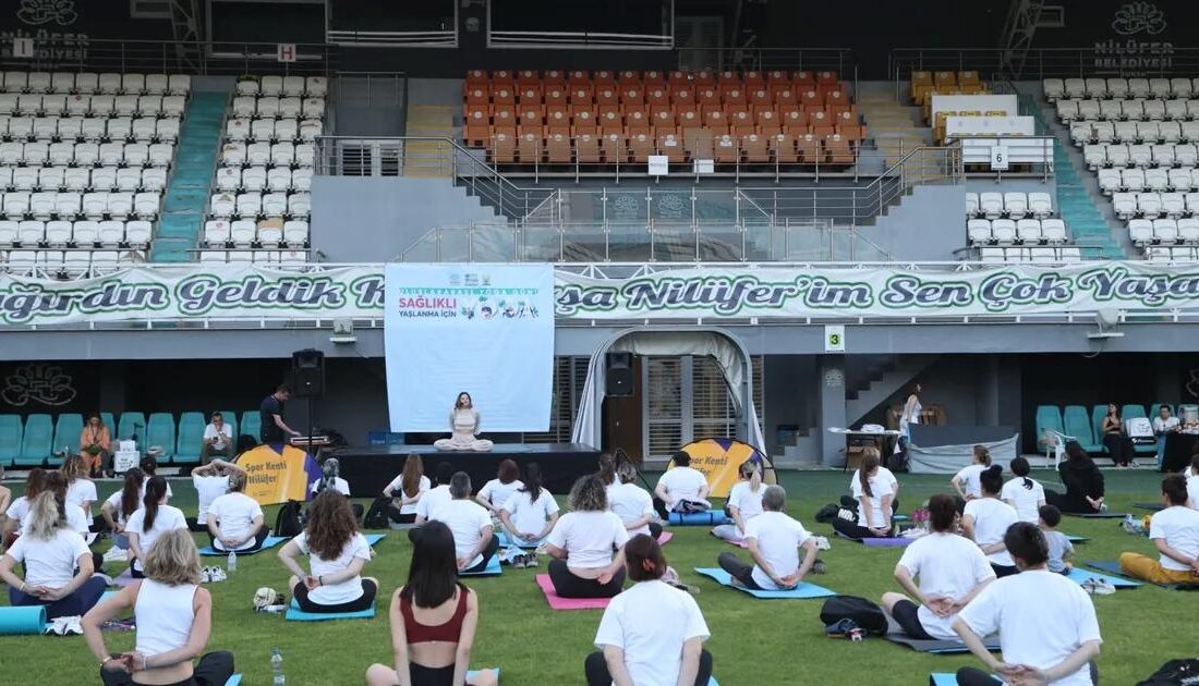 Nilüfer'de Uluslararası Yoga Günü kutlaması, sağlıklı yaşam ve farkındalık etkinlikleriyle