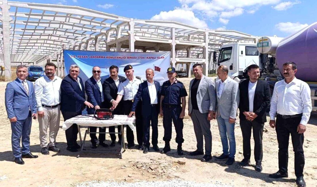 Yenişehir'de yeni jandarma hizmet binası temeli atıldı. Güvenlik ve hizmet