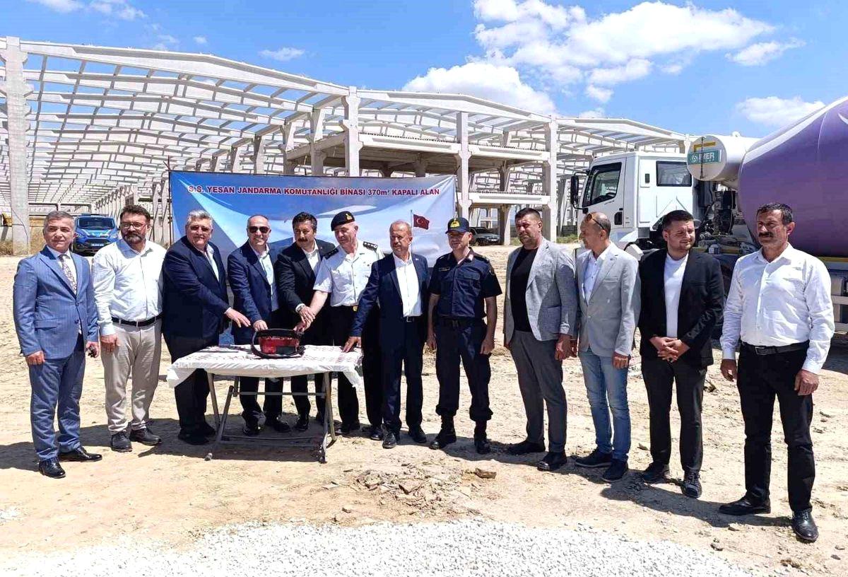 Yenişehir'de yeni jandarma hizmet binası temeli atıldı. Güvenlik ve hizmet