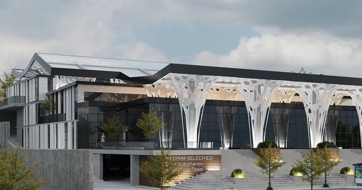 Yıldırım'da gençlik merkezi inşası hızla ilerliyor. Yeni merkez, gençlere sağlıklı