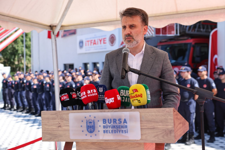 Bursa Büyükorhan’da yeni itfaiye hizmet binası açıldı