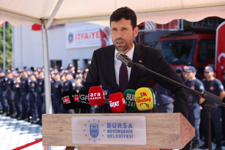 Bursa Büyükorhan’da yeni itfaiye hizmet binası açıldı