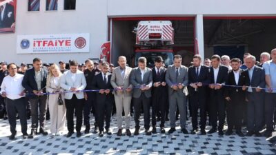 Bursa Büyükorhan'da yeni itfaiye hizmet binası hizmete açıldı, bölge güvenliği
