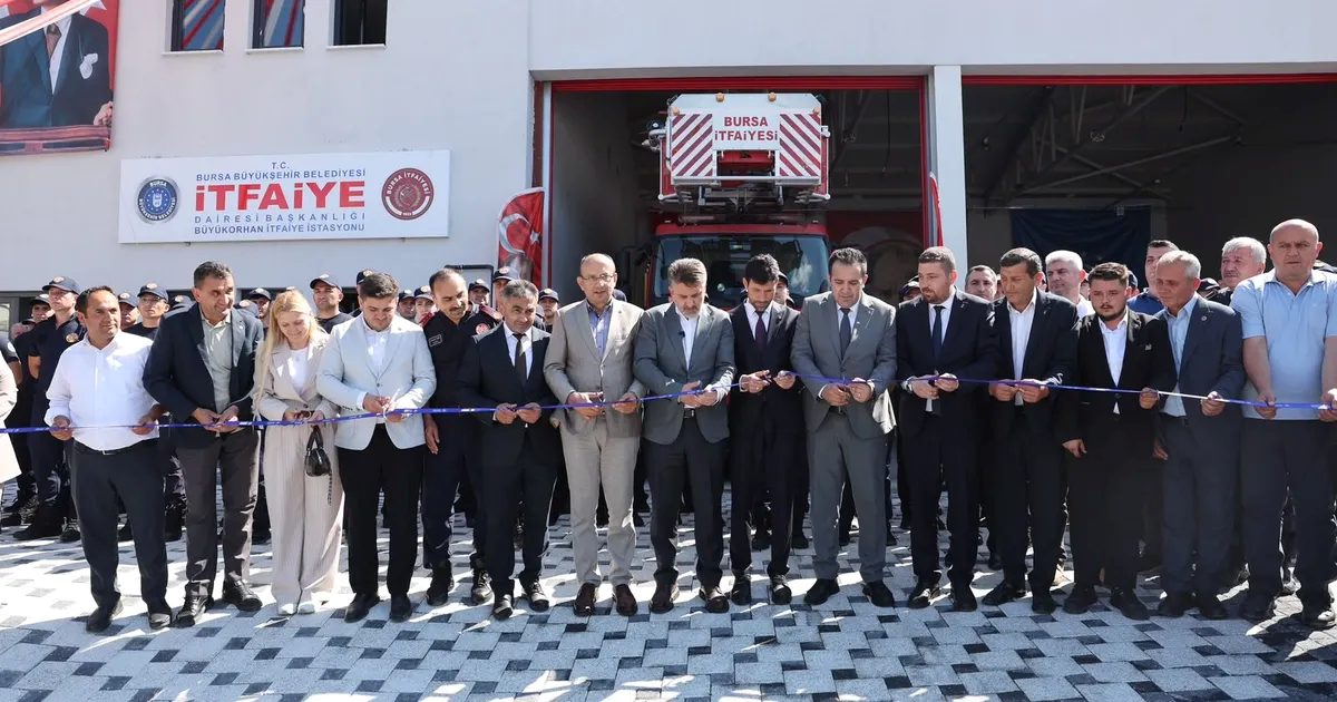 Bursa Büyükorhan'da yeni itfaiye hizmet binası hizmete açıldı, bölge güvenliği