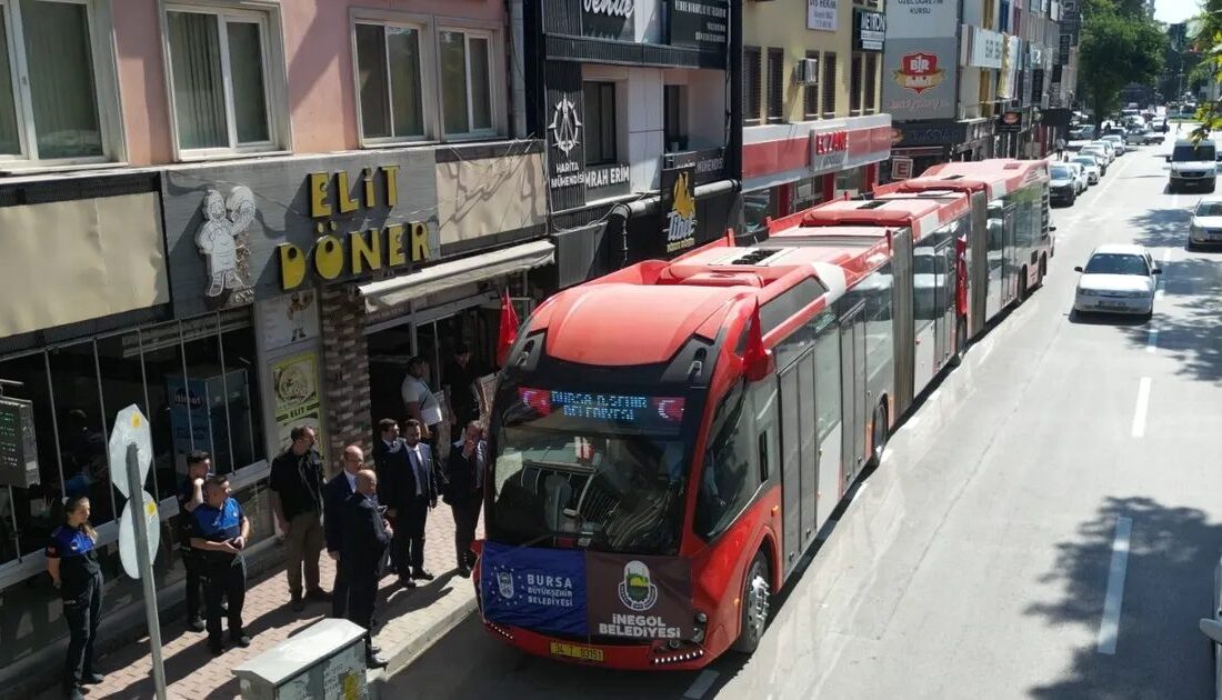 Bursa İnegöl'de metrobüs projesi başladı. Ulaşımda yeni dönem, konfor ve