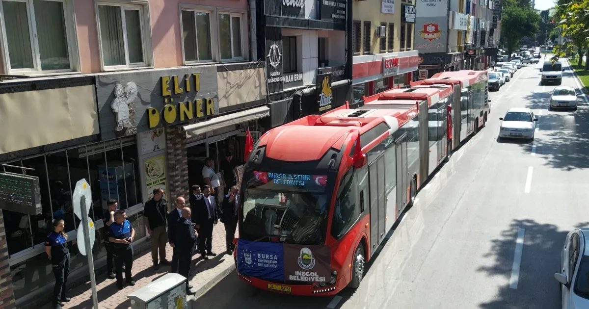 Bursa İnegöl'de metrobüs projesi başladı. Ulaşımda yeni dönem, konfor ve