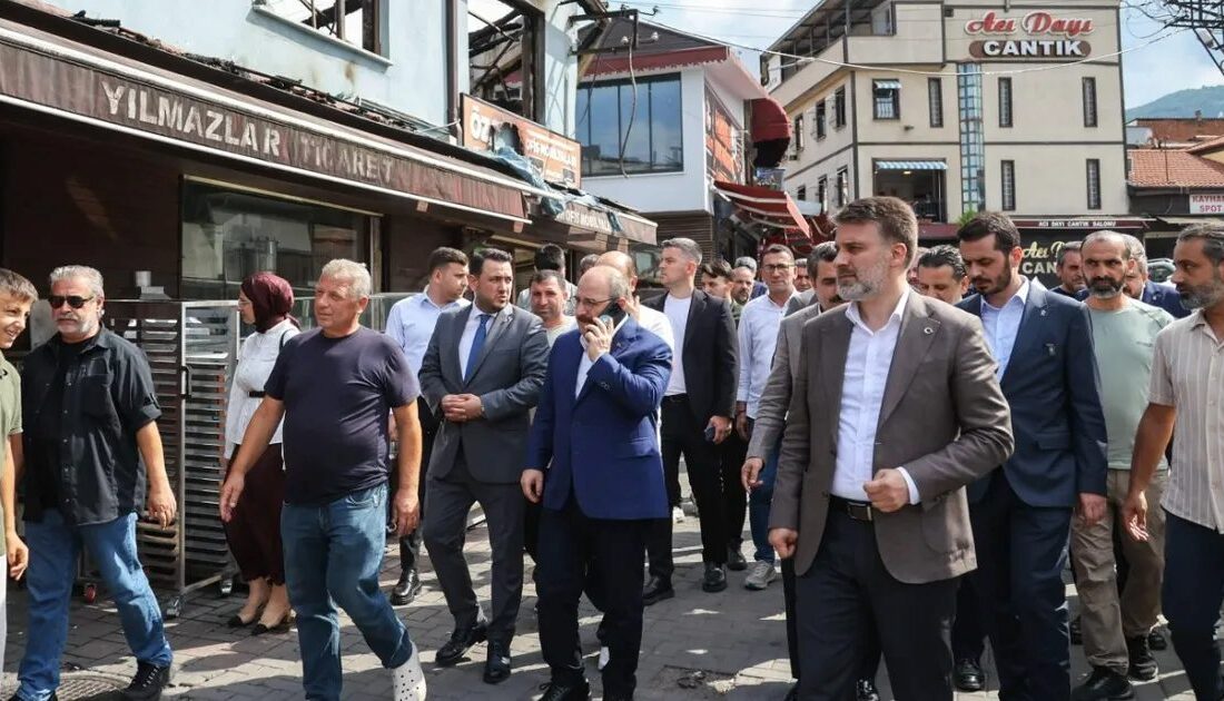 Bursa Kayhan Çarşısı yangını sonrası başlayan onarım ve kurtarma çalışmaları