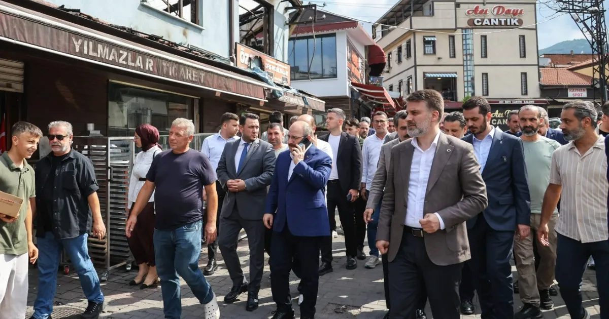 Bursa Kayhan Çarşısı yangını sonrası başlayan onarım ve kurtarma çalışmaları