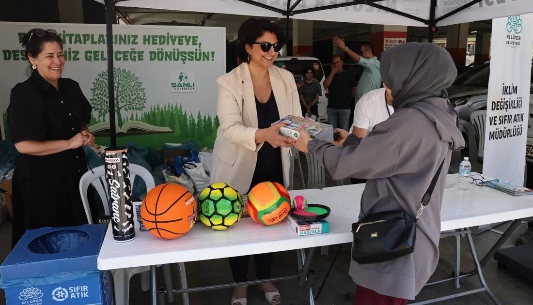 Bursa Nilüfer ilçesinde düzenlenen kitap toplama kampanyasıyla eğitim ve kültür