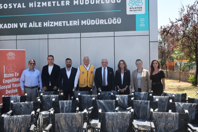 Bursa Nilüfer’de tekerlekli sandalye bağışı
