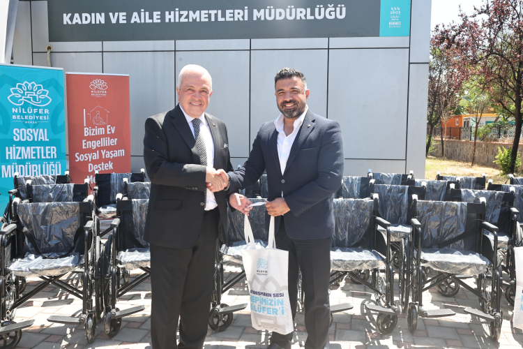 Bursa Nilüfer’de tekerlekli sandalye bağışı