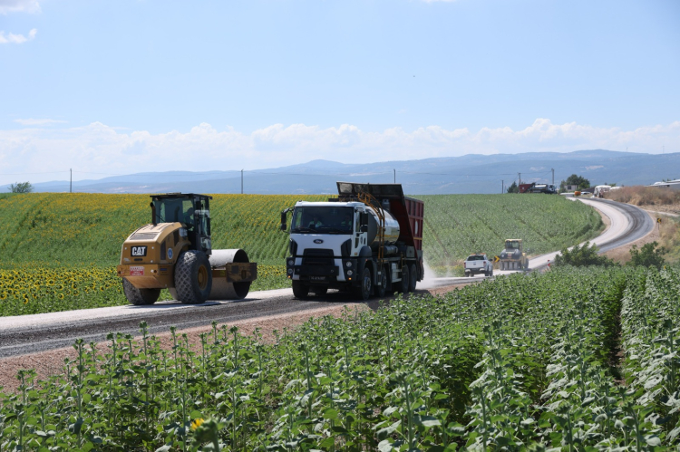 Bursa'da Çatalağıl Mahallesi yol çalışmaları