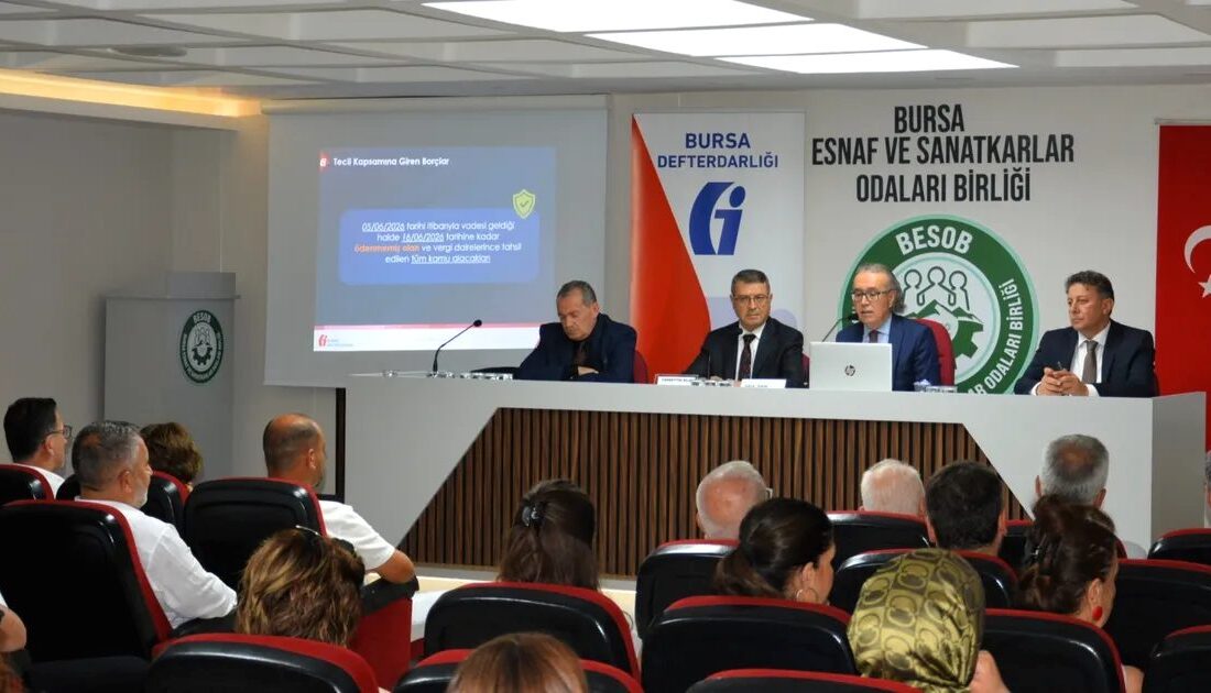 Bursa’da gerçekleşen Esnaf ve Sanatkârlar Toplantısı ile sektör temsilcileri bir