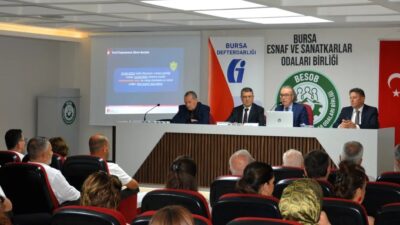 Bursa’da gerçekleşen Esnaf ve Sanatkârlar Toplantısı ile sektör temsilcileri bir
