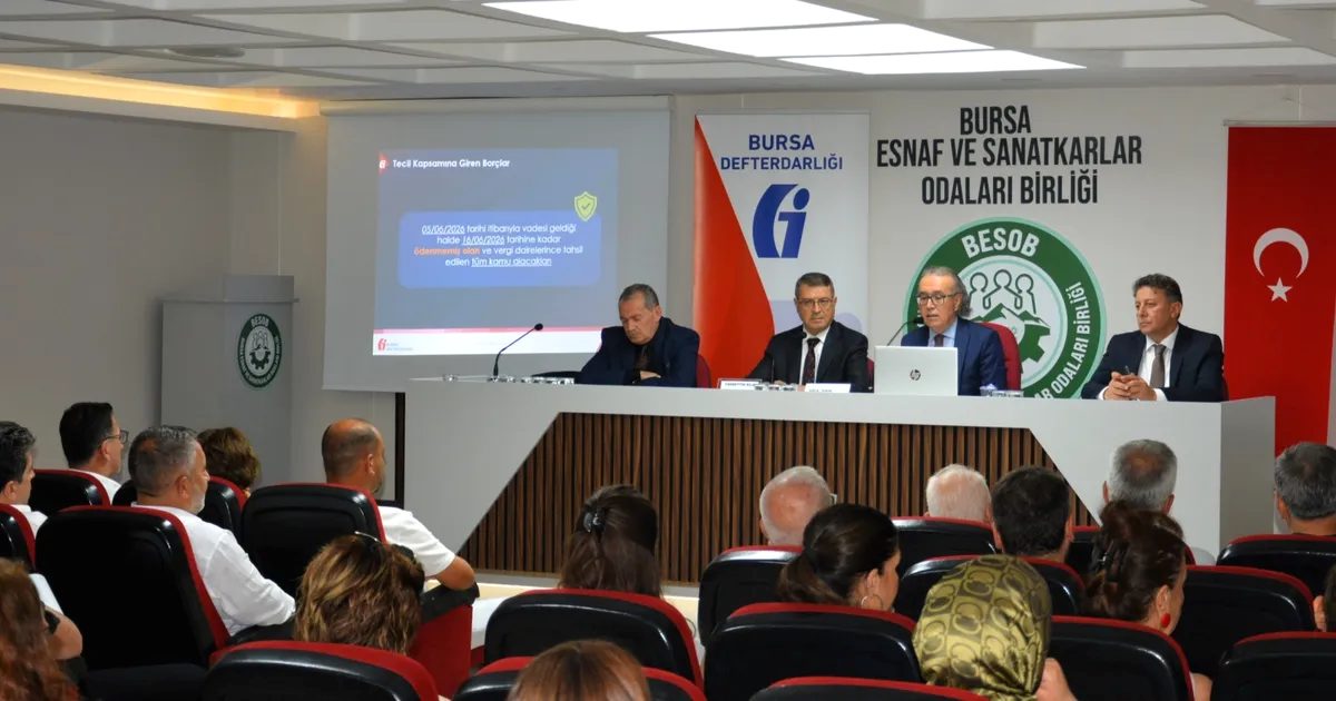 Bursa’da gerçekleşen Esnaf ve Sanatkârlar Toplantısı ile sektör temsilcileri bir