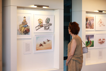 Bursa'da göç temalı karikatür sergisi açıldı