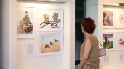 Bursa'da göç temalı karikatür sergisi, sanat ve toplumsal meseleleri kayda
