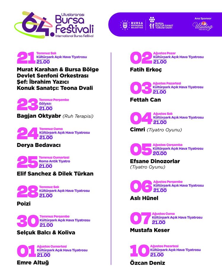 Bursa'da Kültür ve Sanat Festivali Başladı