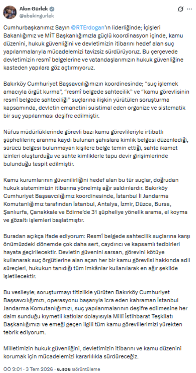 Bursa'da Organize Suçlara Operasyon