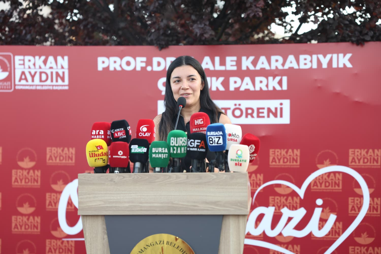 Bursa'da Prof. Dr. Lale Karabıyık Parkı Açıldı