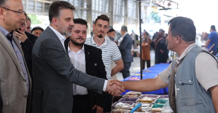 Bursa Büyükşehir Belediyesi Başkan Vekili Şahin Biba, ilçe ziyaretleri kapsamında