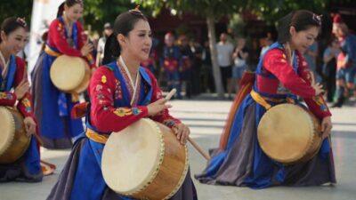 38. Uluslararası Altın Karagöz Halk Dansları Yarışması kapsamında düzenlenen nokta