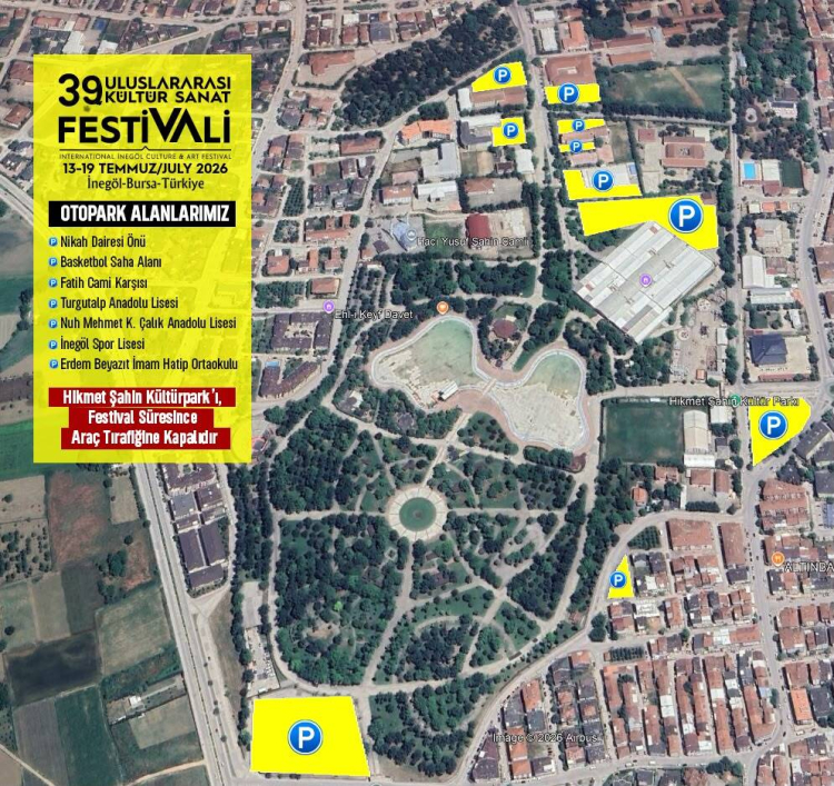 İnegöl’de Kültür ve Sanat Festivali Trafik Düzeni