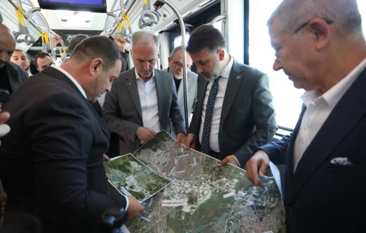 İnegöl’de Metrobüs Test Sürüşü Yapıldı