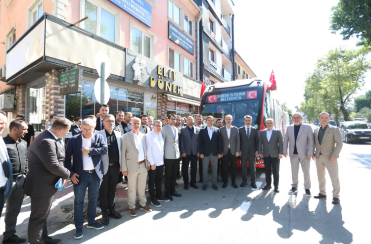 İnegöl’de Metrobüs Test Sürüşü Yapıldı