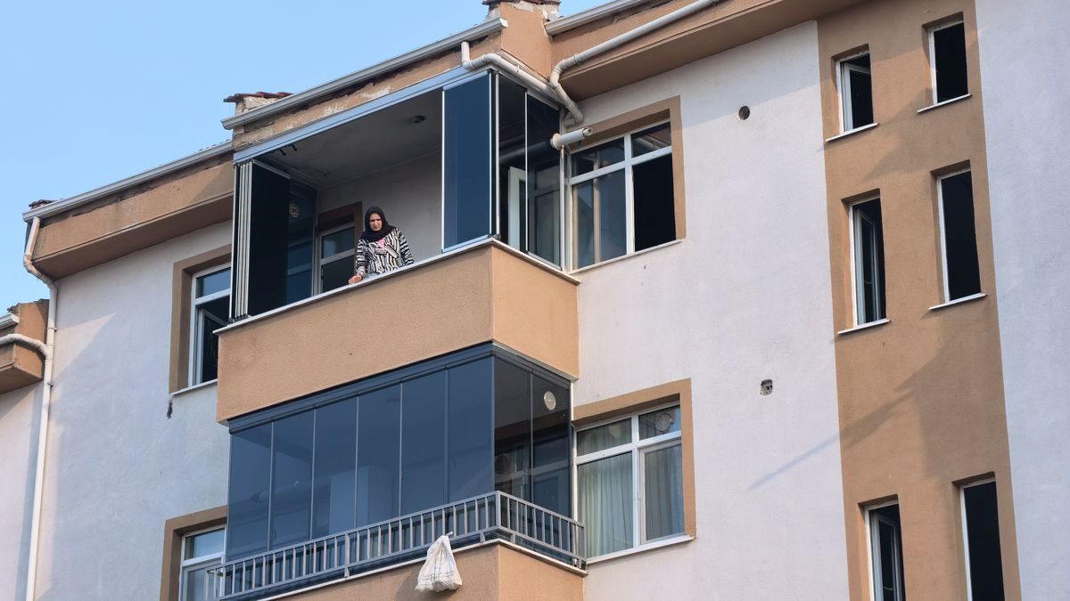 İnegöl'de çıkan yangında, kahramanlar tarafından bir kedi ve yavruları güvenle
