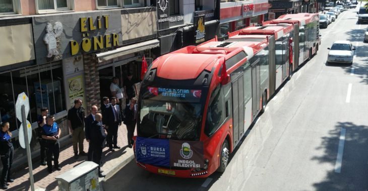 Bursa Büyükşehir Belediyesi tarafından İnegöl'de hayata geçirilmesi planlanan metrobüs hattı