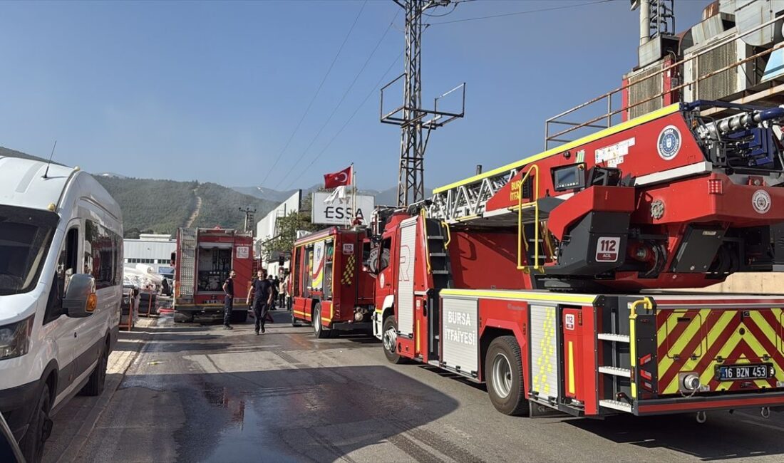 Kestel Kumaş Fabrikası'ndaki yangın söndürüldü. Güvenlik ve maddi kayıplar en