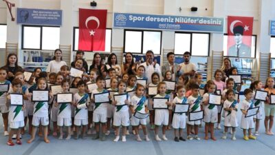 Nilüfer’de düzenlenen yaz spor okulları, geniş katılım ve ilgiyle başarıyla