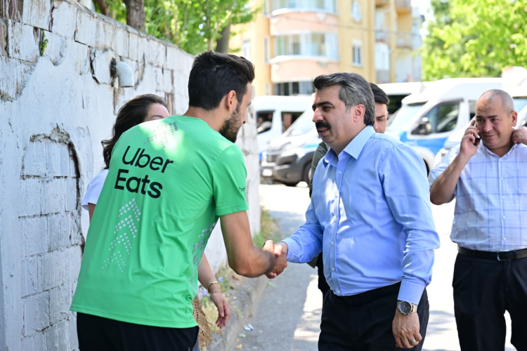 Yıldırım'da esnaf ziyaretleri devam ediyor