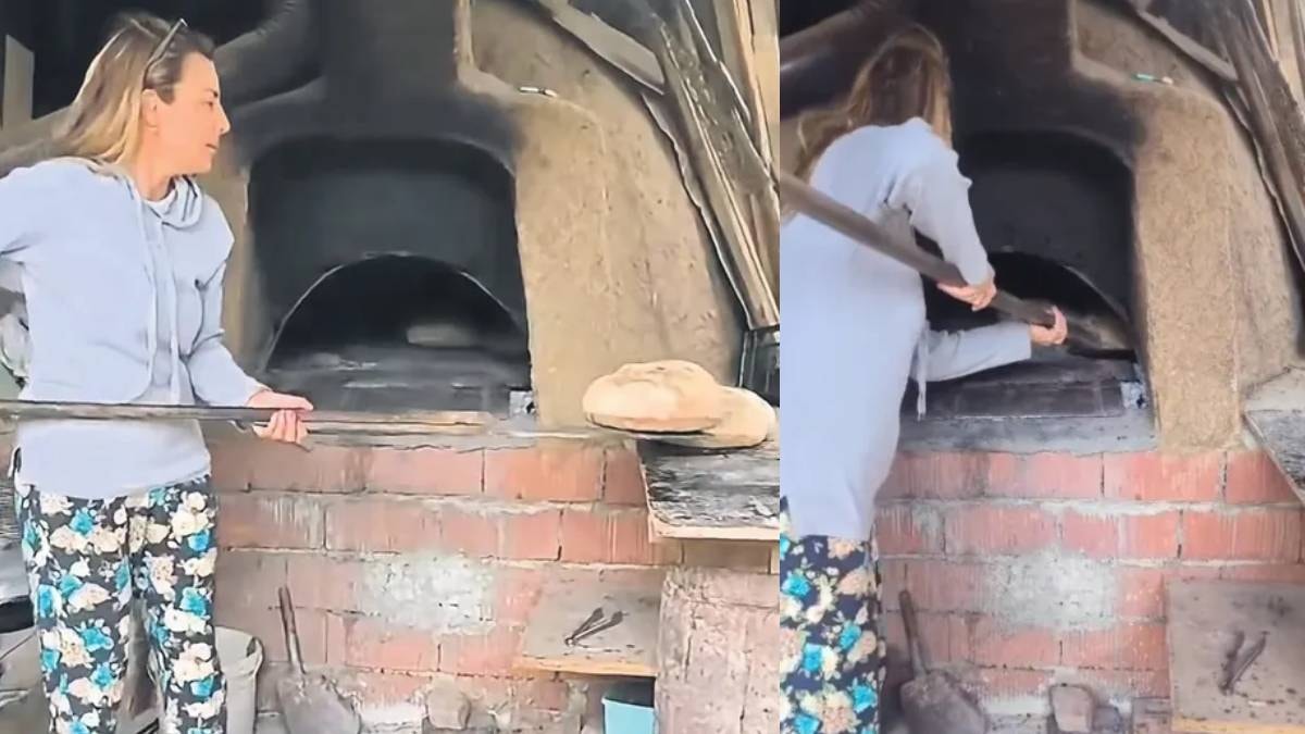 Burcu Kara, İznik'te Geleneksel Ekmek Yaparken Kamera Karşısında!