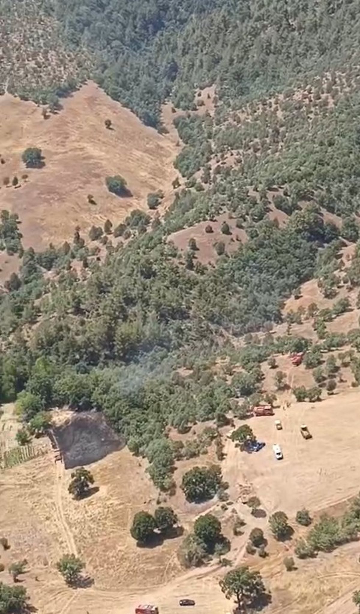 Bursa Büyükorhan'daki orman yangını kontrollü altına alınmıştır. Yetkililer, yangının söndürülmesi