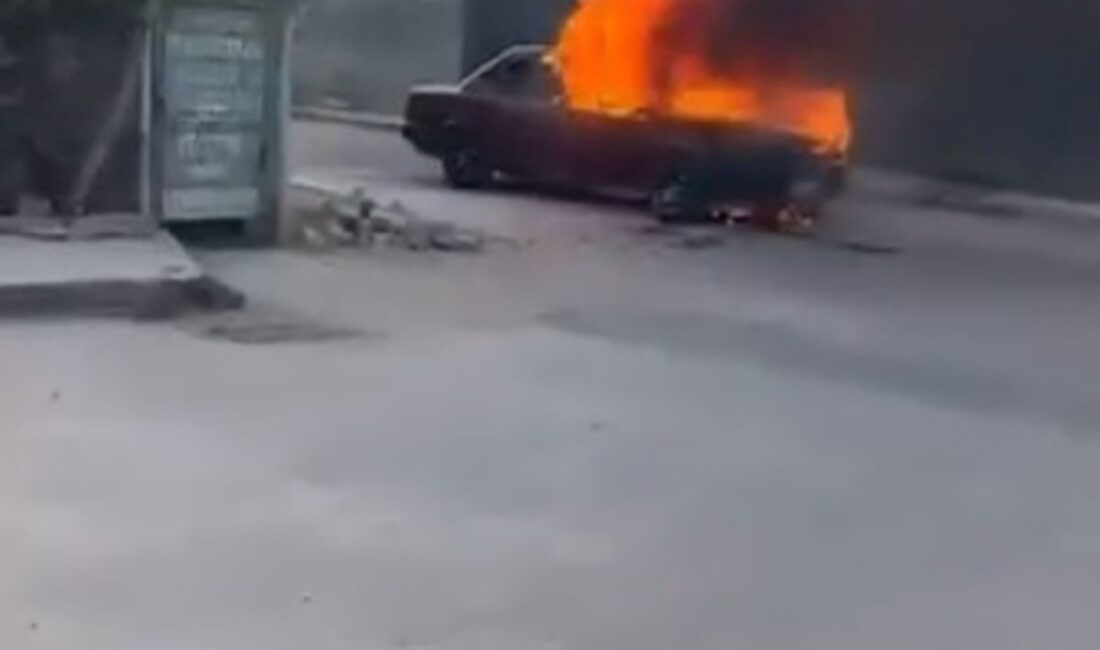 Bursa Gürsu'da meydana gelen otomobil yangınıyla ilgili detaylı bilgiler ve