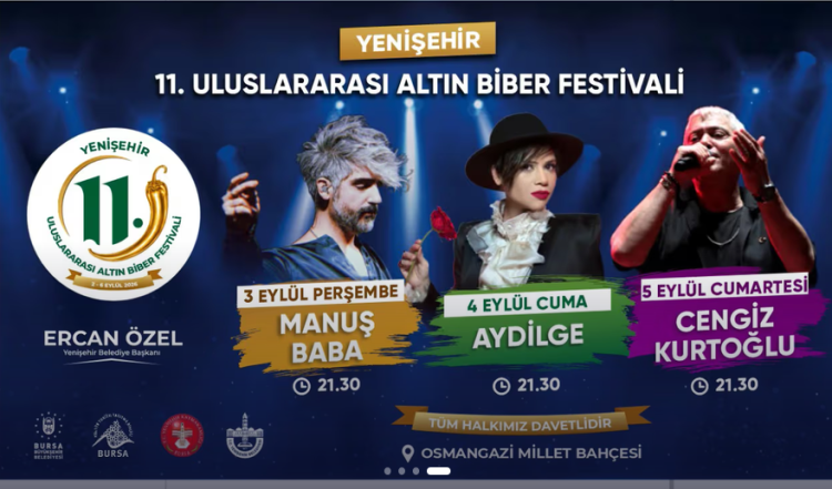 Bursa'da Altın Biber Festivali Hazırlıkları
