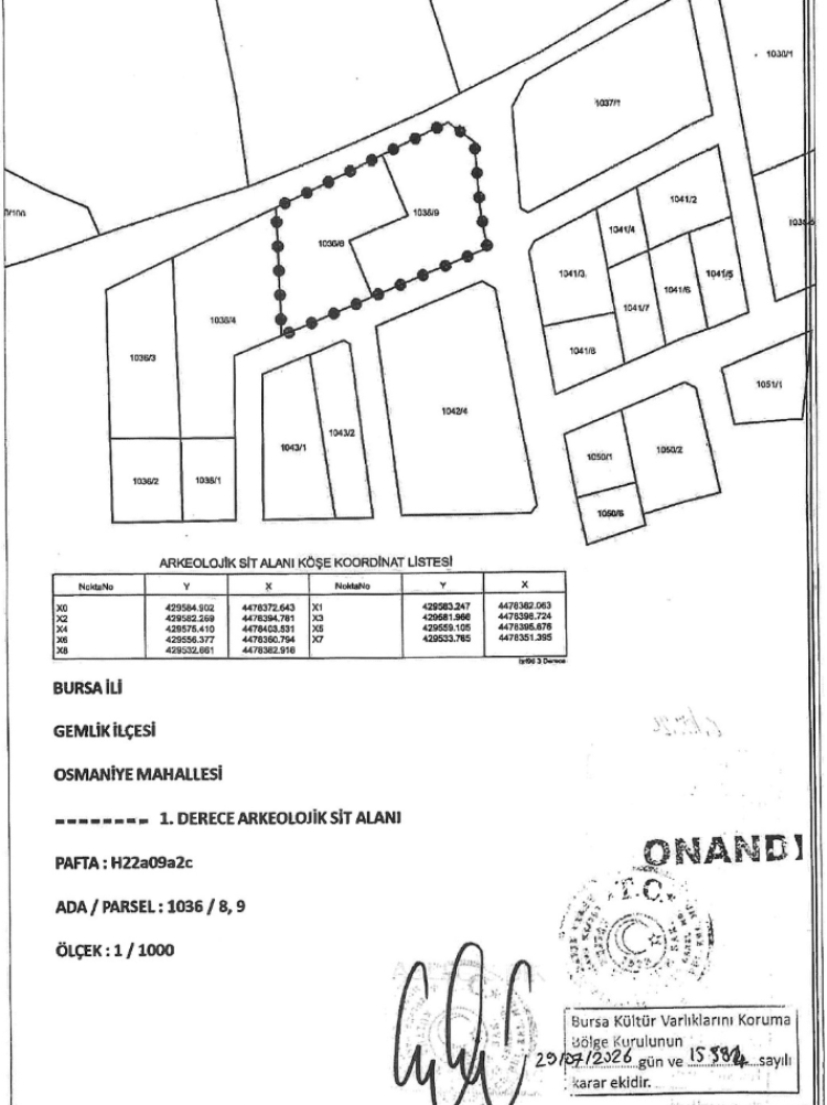 Bursa’da Arkeolojik Sit Alanı Kararı