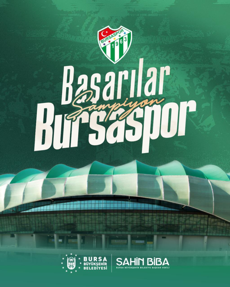 Bursa'da Bursaspor'a Destek Mesajı