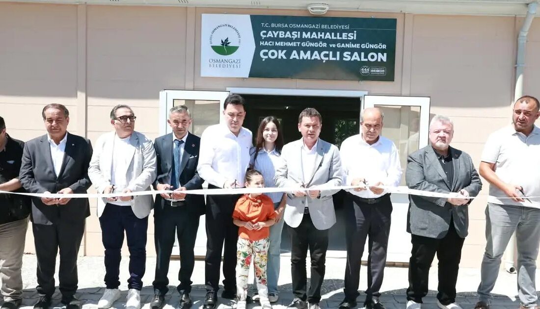 Bursa'da çok amaçlı salonun açılışı gerçekleştirildi. Toplumsal ve kültürel etkinlikler