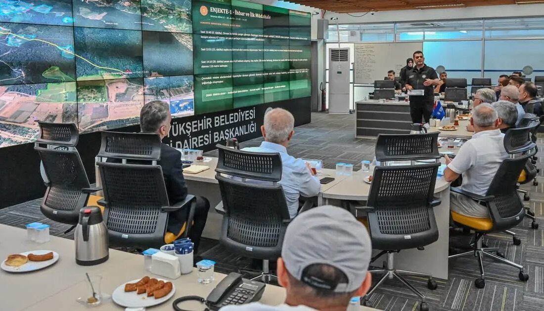 Bursa'da orman yangını tatbikatı gerçekleştirildi. Afet yönetimi ve yangın söndürme