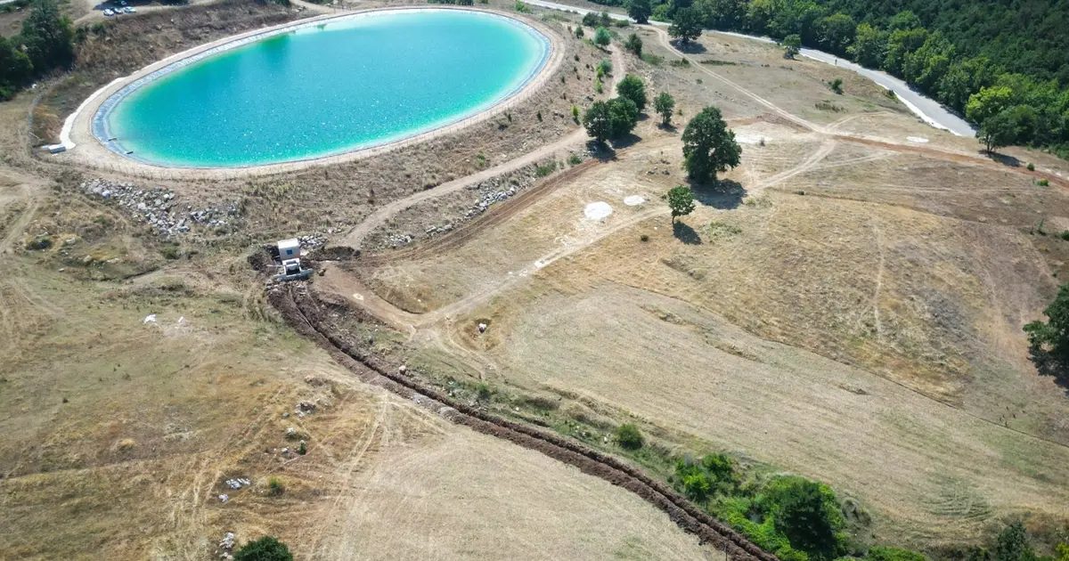 Bursa'da Şükriye Sulama Göleti'nin yapımı sona ermek üzere, tarımsal altyapıya